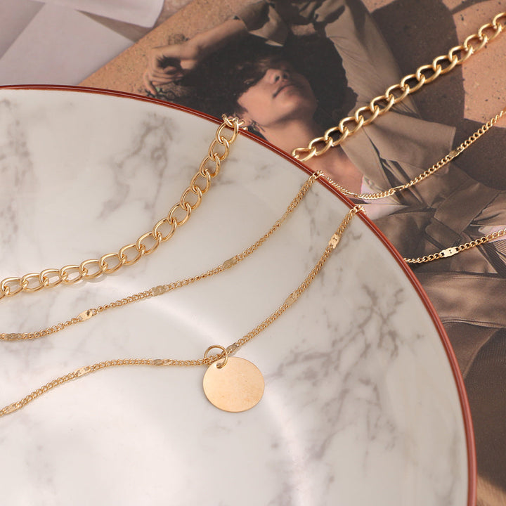 The Celeste 3-Layer Necklace Stack