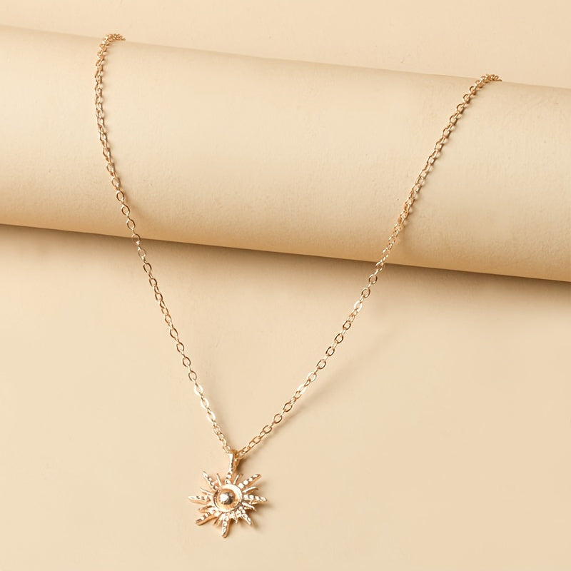 The Nova Gold Sun Necklace