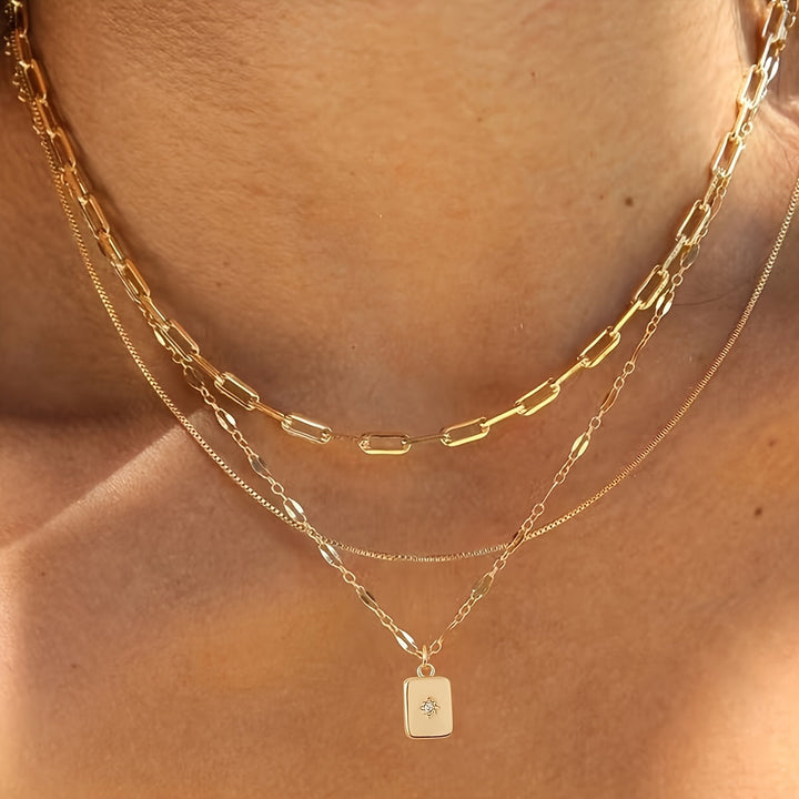 The Isla 3-Piece Layered Necklace Set