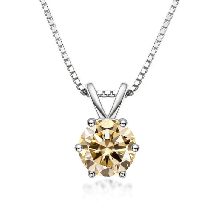 Elegant Moissanite Solitaire Necklace