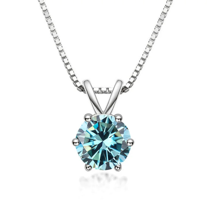 Elegant Moissanite Solitaire Necklace