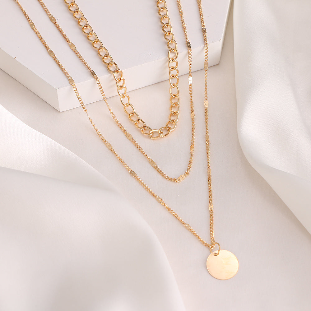 The Celeste 3-Layer Necklace Stack