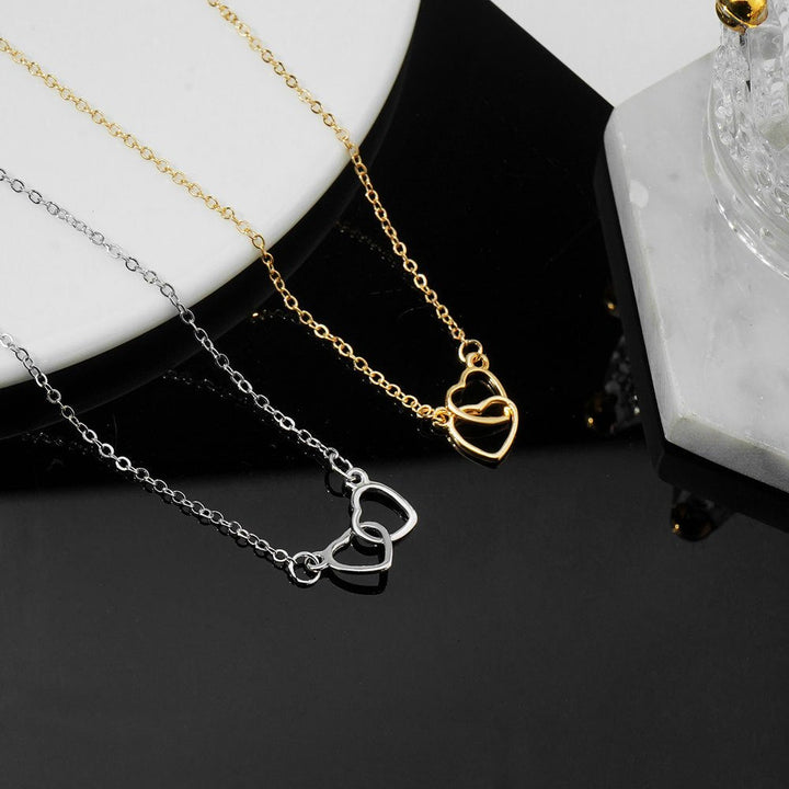 The Estella Linked Hearts Necklace