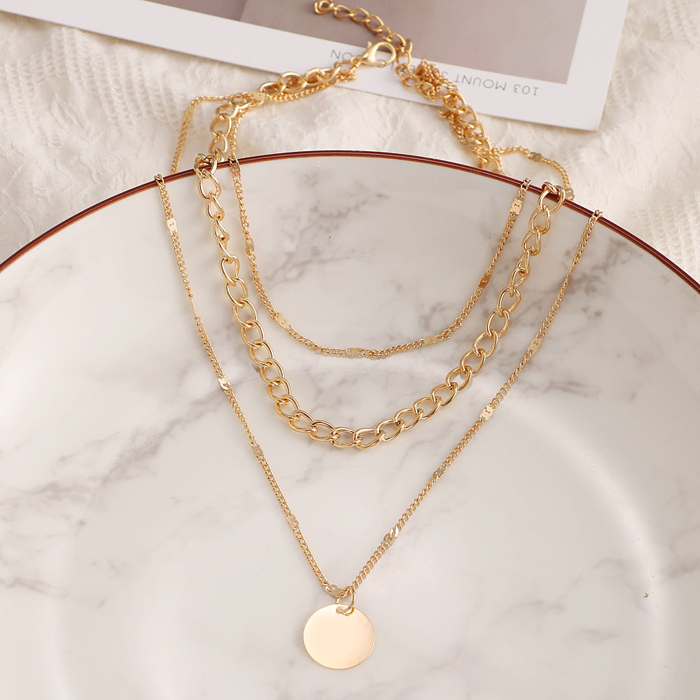 The Celeste 3-Layer Necklace Stack